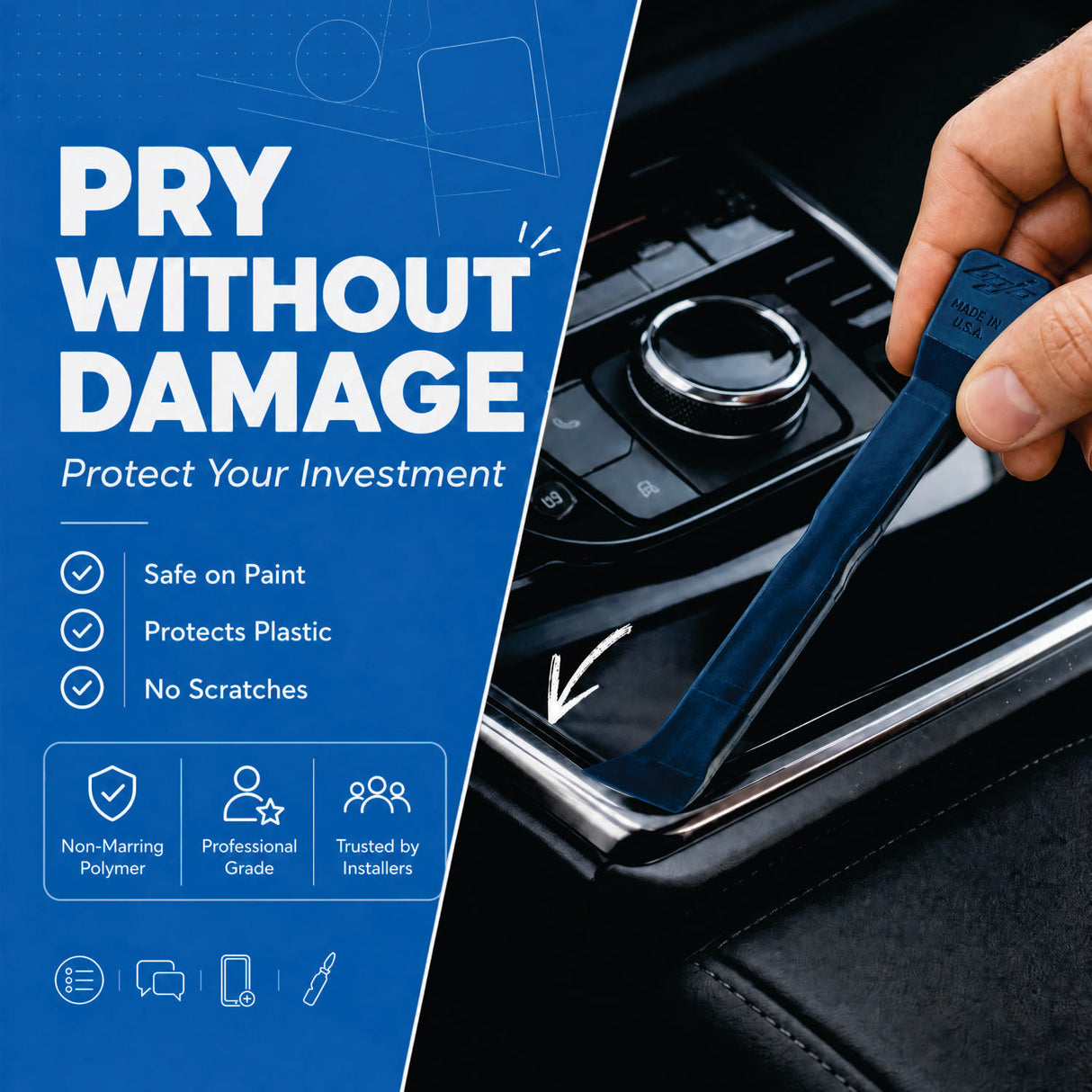 ATH-P7-PRY: P7 Interior Panel Clip Prying Tool Kit