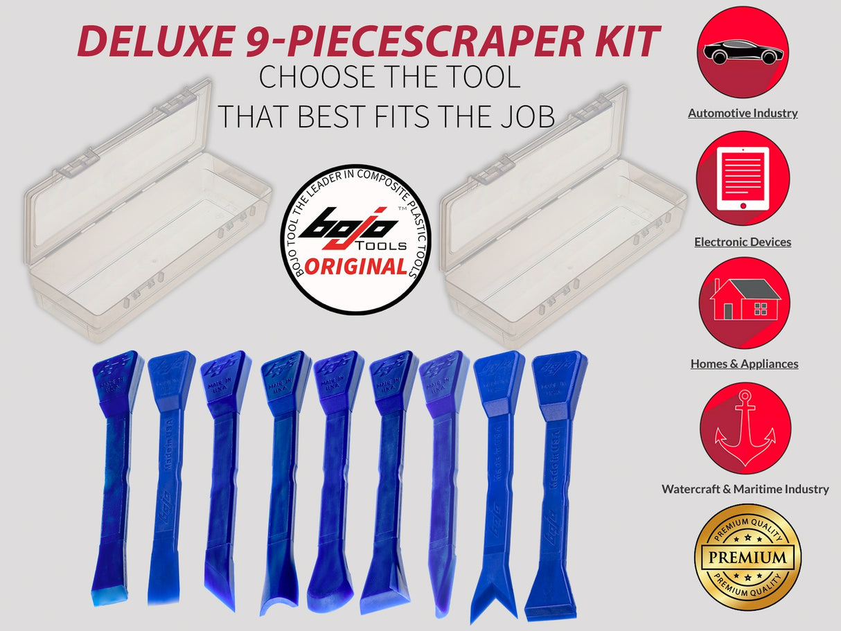 ATH-DSF1-UNGL: Deluxe 9-Piece Scraper Kit in F1 Cases
