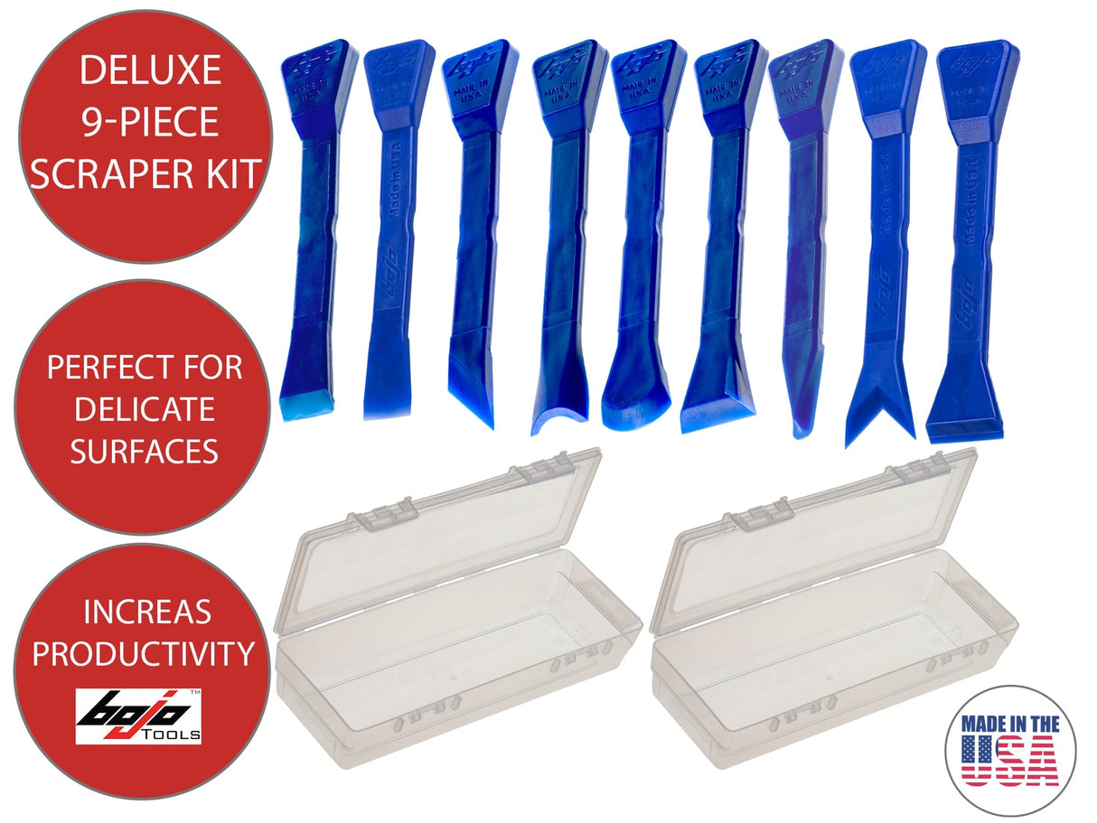 ATH-DSF1-UNGL: Deluxe 9-Piece Scraper Kit in F1 Cases