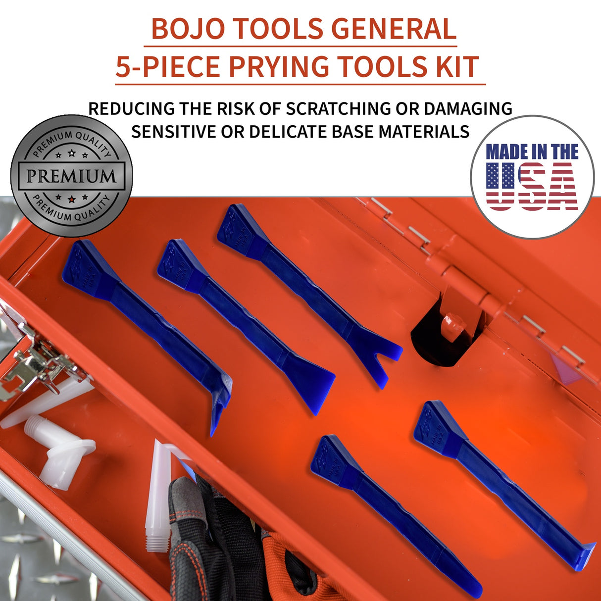 ATH-KUK2F1-UNGL: 5-Piece Prying Tool Kit with F1 Case