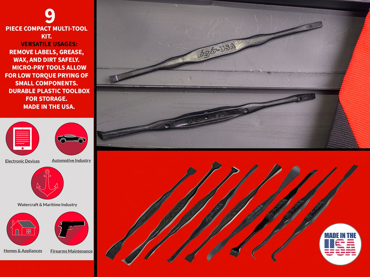 MST2-FPT9-PRY: 9-Piece Compact Multi-Tool F1 Kit