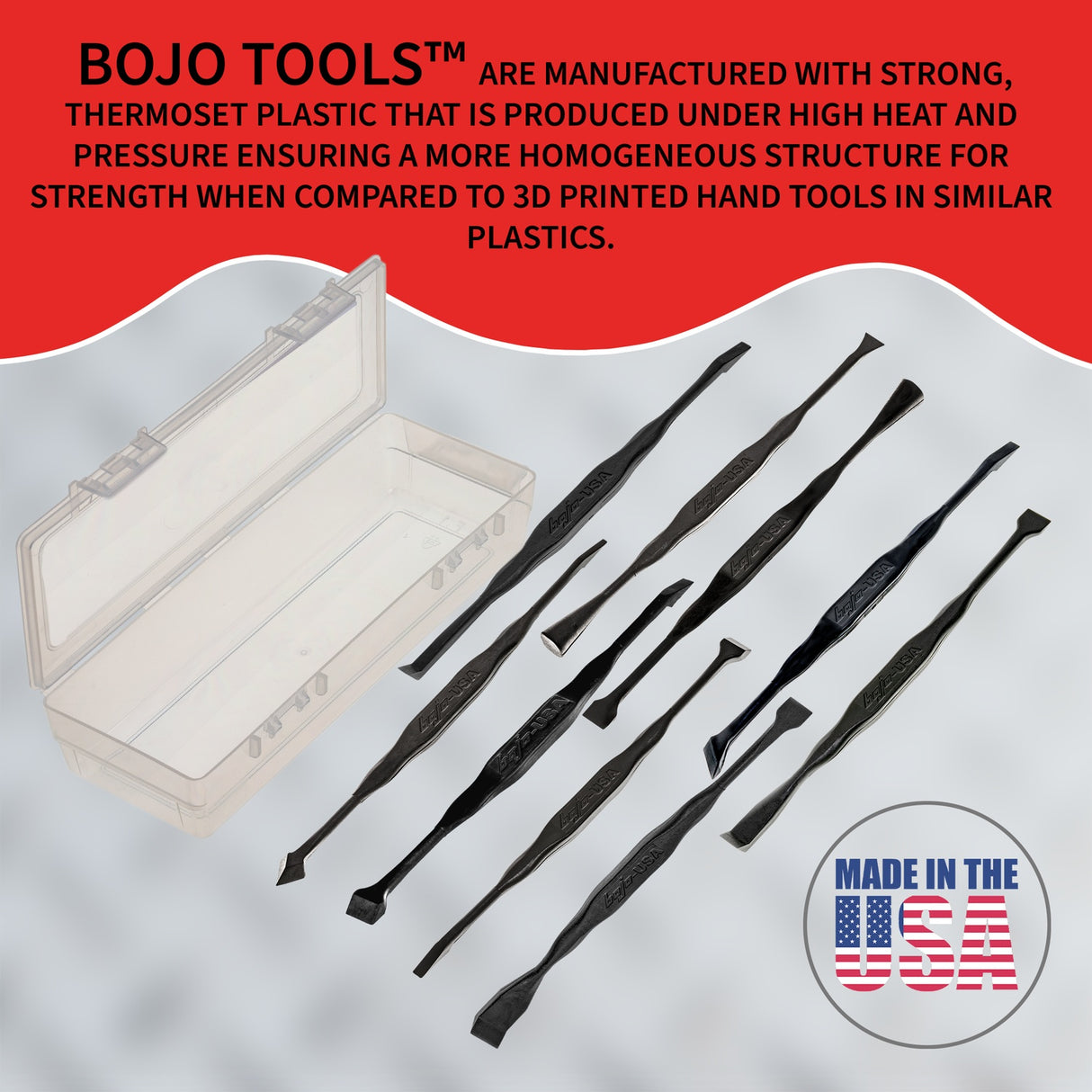 MST2-FT9-FINE: 9-Piece Compact Scraping and Micro Prying F1 Kit