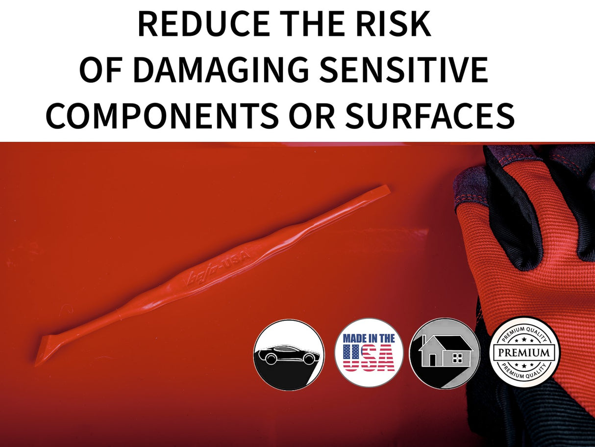 MST2-3KIT3-CEL: 3-Piece Plastic Micro Scraper Tool Kit in Pouch