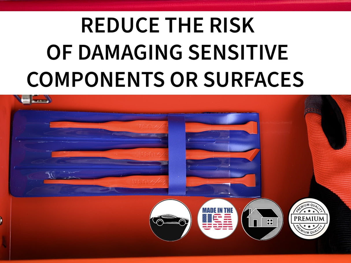 MST2-3KIT3-CEL: 3-Piece Plastic Micro Scraper Tool Kit in Pouch