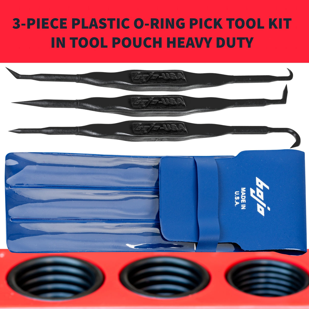 ORT2-3KIT-XNGL: 3-Piece O-Ring Pick Tool Kit 1 in Pouch