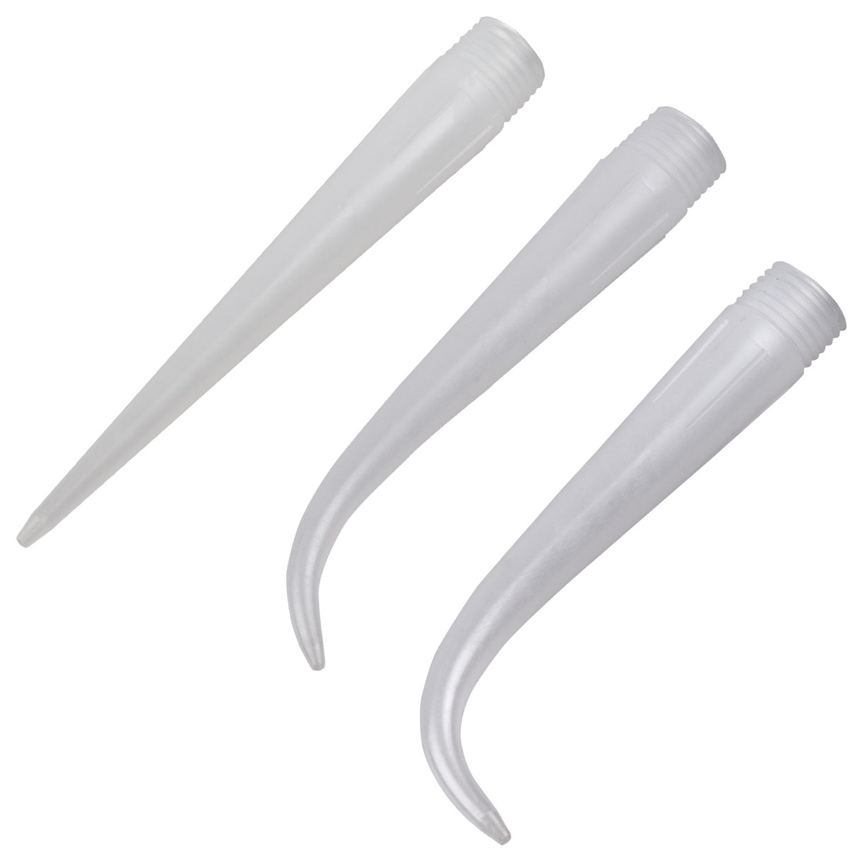 SA-4-Inch-1/16-SAMPLE: 3-Piece 4-Inch Threaded Nozzles with 1/16" Exit Hole Sample Kit