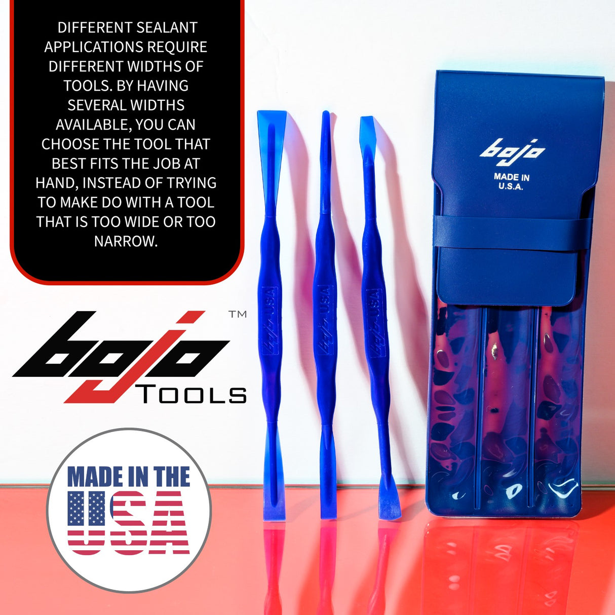 SST2-3KUK-UNGL: 3-Piece Sealant Smoothing Tool Kit in Pouch