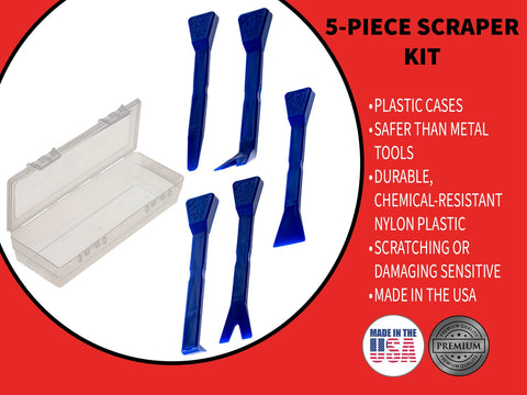 Image of ATH-KUK2F1-UNGL:  5-Piece Prying Tool Kit with F1 Case