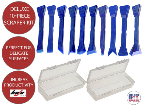 Image of ATH-DS2F1-UNGL: Deluxe 10-Piece Scraper Kit in F1 Cases