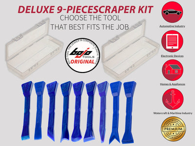 ATH-DSF1-UNGL: Deluxe 9-Piece Scraper Kit in F1 Cases