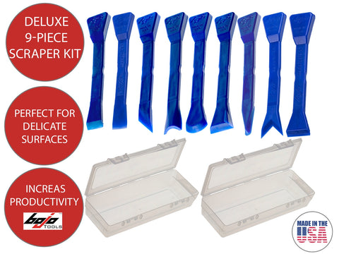 Image of ATH-DSF1-UNGL: Deluxe 9-Piece Scraper Kit in F1 Cases