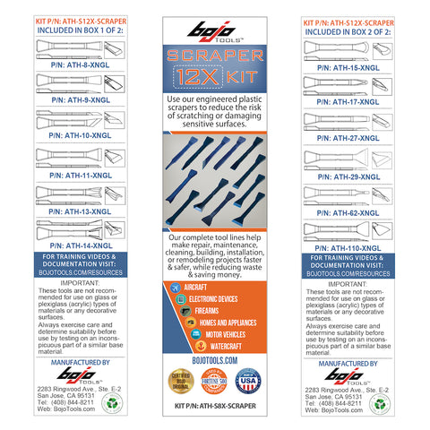 Image of ATH-S12X-SCRAPER: Scraper 12 Tool F1 Kit