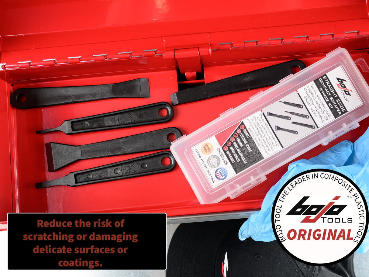 ITH-TPKSUK2-XNGL: 5-Piece Compact Straight Edge Scraper Kit