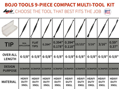 Image of MPT2-FPT9-PRY: 9-Piece Compact Multi-Tool F1 Kit