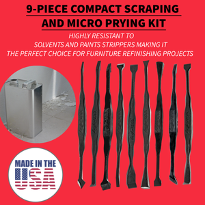 MPT2-FT9-FINE: 9-Piece Compact Scraping and Micro Prying F1 Kit