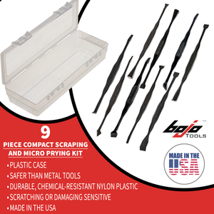 MPT2-FT9-FINE: 9-Piece Compact Scraping and Micro Prying F1 Kit