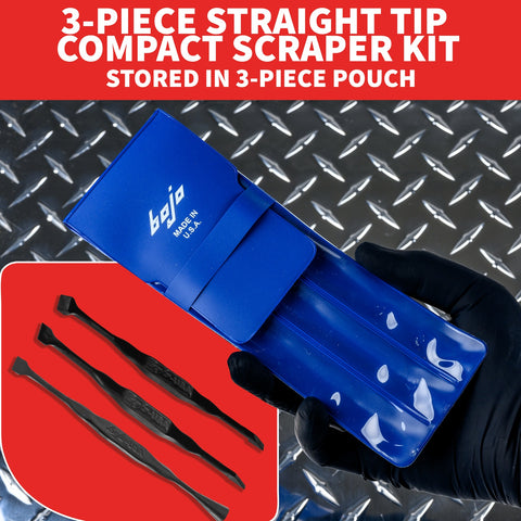 Image of MST2-3KIT2-XNGL: 3-Piece Straight Tip Compact Scraper Kit in Pouch