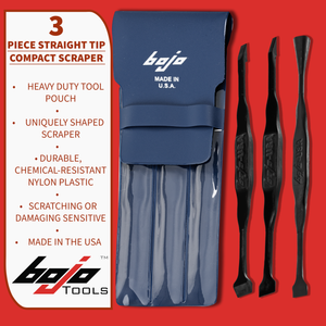 MST2-3KIT2-XNGL: 3-Piece Straight Tip Compact Scraper Kit in Pouch