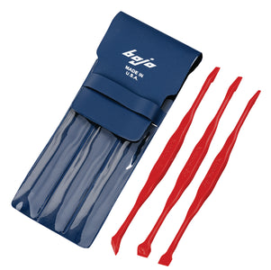 MST2-3KIT3-CEL: 3-Piece Plastic Micro Scraper Tool Kit in Pouch