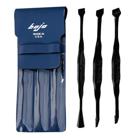 Image of MST2-3KIT2-XNGL: 3-Piece Straight Tip Compact Scraper Kit in Pouch