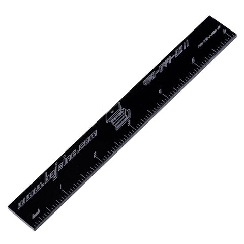 Image of PSR-PMMA-BK: Non-Marring 6 Inch Ruler - Black