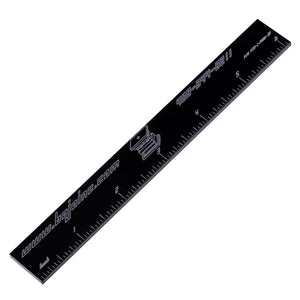 PSR-PMMA-BK: Non-Marring 6 Inch Ruler - Black