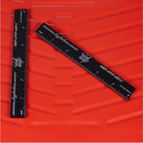 PSR-I-PMMA-BK: Non-Marring 6 Inch Ruler - Black