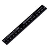 PSR-M-PMMA-BK: Non-Marring 150 mm Ruler - Black