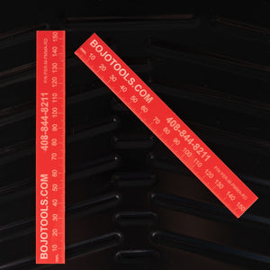 PSR-M-PMMA-R: Non-Marring 150mm Ruler - Red