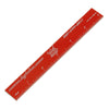 PSR-PMMA-R: Non-Marring 6 Inch Ruler - Red