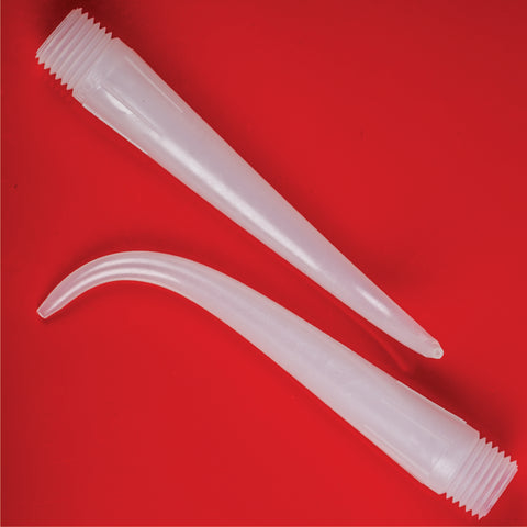 Image of SAN-4NPT-4-90-32-PE-50-PACK: 50 Units of 4" Threaded Sealant Nozzles with 1/32" Exit Hole & 90-Degree Bent Tip