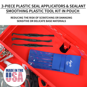 SAT2-3KIT-XNGL: 3-Piece Seal Applicators & Sealant Smoothing Plastic Tool Kit in Pouch