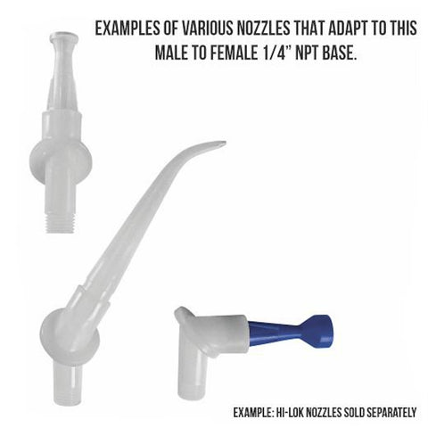 Image of SWN-25NPT-25FNPT-PE - Swiveling Threaded Sealant Nozzle Adapter