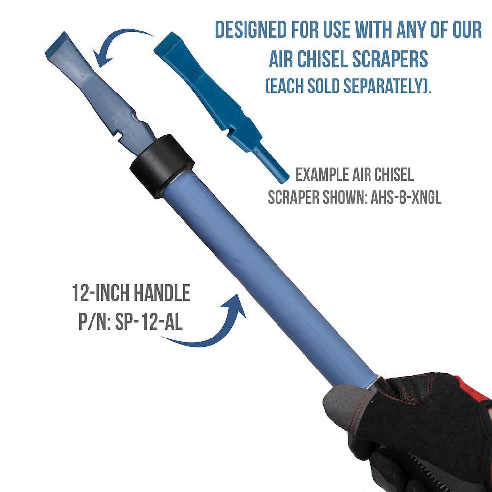 SP-12-AL: 12-Inch Extension Handle for Chisel Scrapers – Bojo Tools