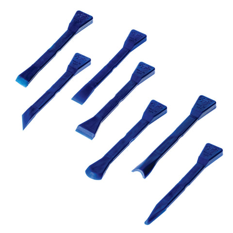 Image of ZB-M14-BLK: 14-Piece Automotive Detail Prying Tools and Scrapers Kit