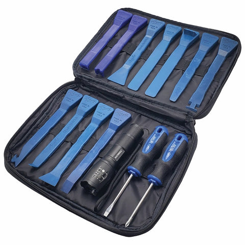 Image of ZB-M14-LMT-BLK - Bojo Tools 14-Piece Aircraft Line Maintenance Tool Kit