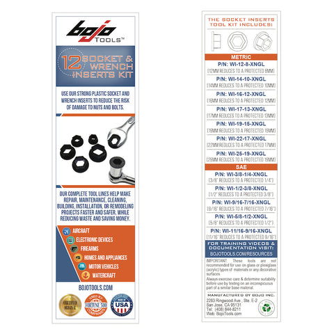 Image of WI-W12-XNGL: 12-Piece WI12 Socket Inserts F1 Kit